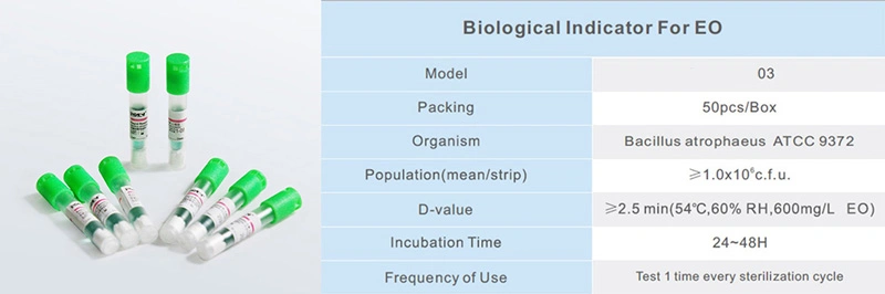 Biological Indicator Auto Rapid Readout Vacuum Steam Biological Indicator