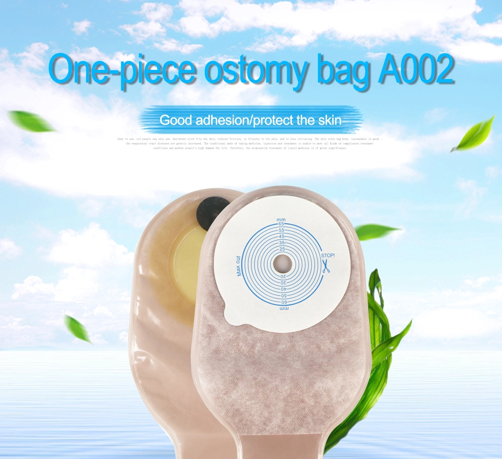 Medical Disposable Ostomy Bag Colostomy Pouch with Magic Closure